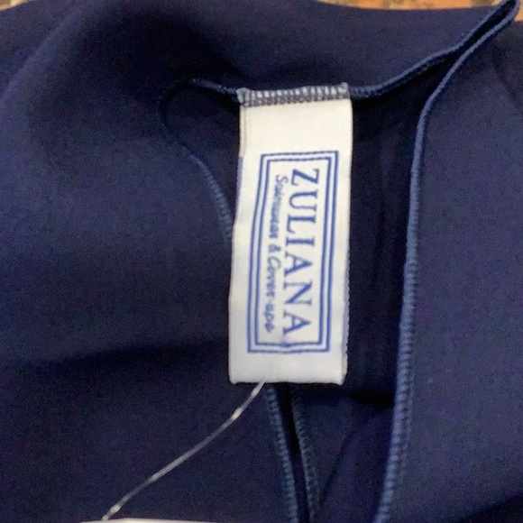 Zuliana Navy Blue Beach Cover Up/Sarong. Made in USA. New With Tags - Picture 4 of 5